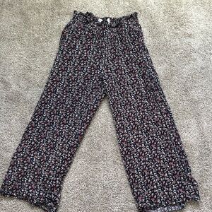 Flowy floral pants